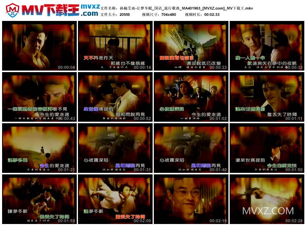 孙楠艾雨-让梦冬眠_国语_流行歌曲_MA401963